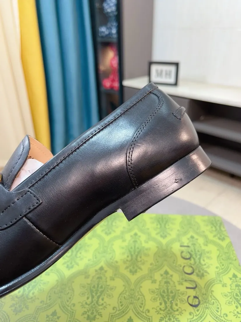 Men's shoes 💰500🌹🌹【GUCCI】The most popular classic Gucci leather shoes. Synchronized with the official website, the upper is made of Italian first-layer cowhide ➕cowhide lining, with unique brand and unique craftsmanship. Highlighting the hot style of the new year. Stop hesitating, stop wandering, get it now. Number: 38--44